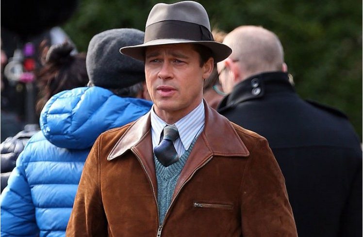 bespoke leather jacket allied movie brad pitt