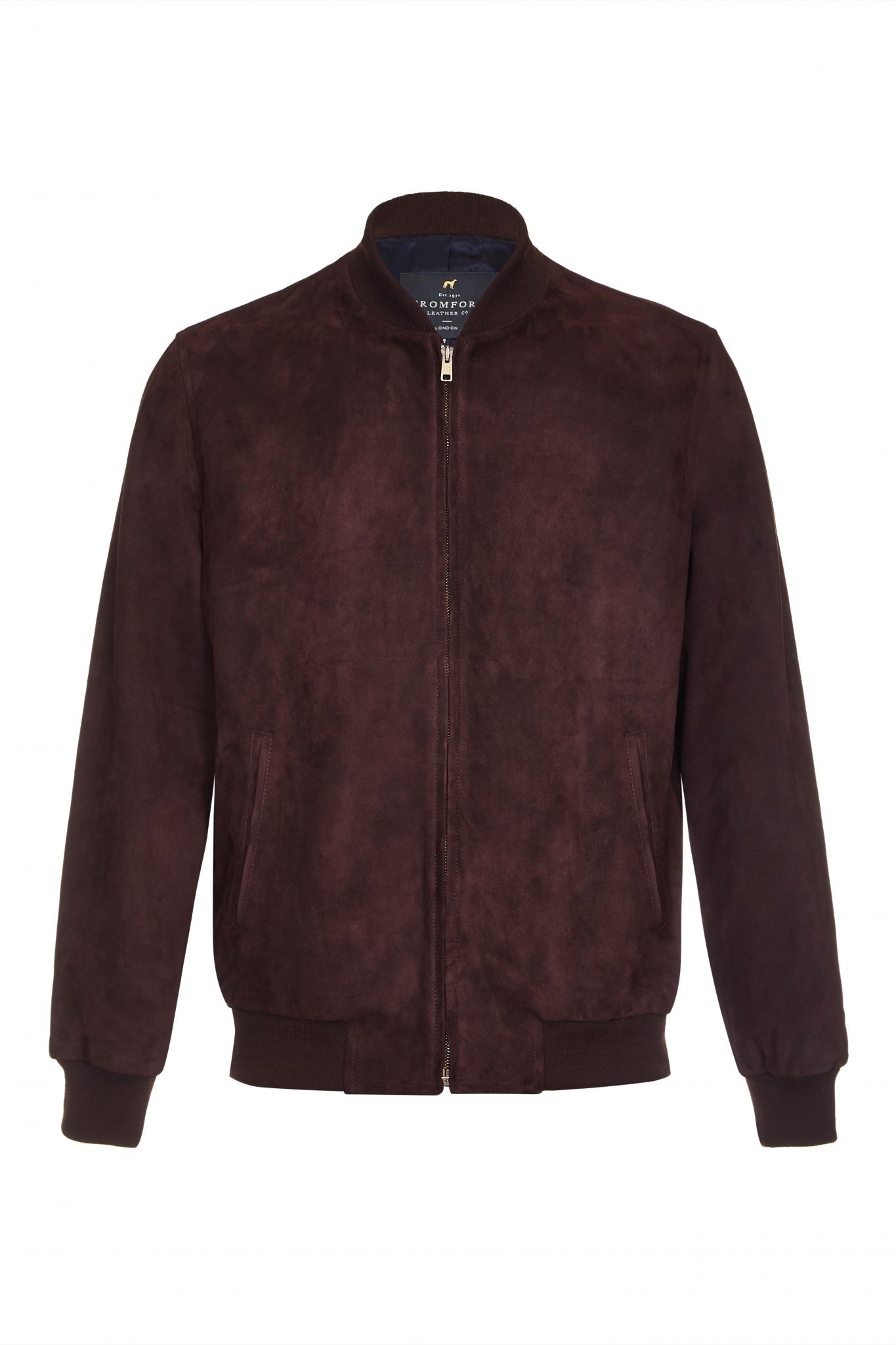 Delon, suede bomber jacket from Cromford Leather's own collection.