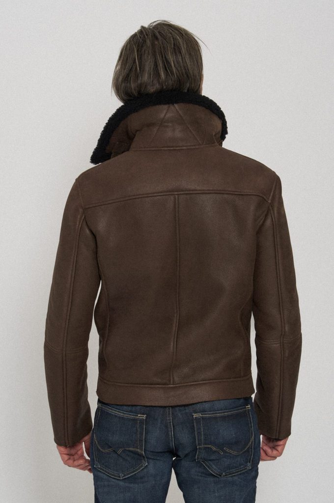 The classic Keitel shearling jacket from Cromford Leather