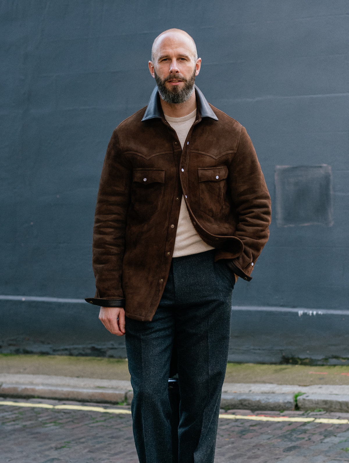 Permanent Style x Cromford Leather's Luxury Sheepskin Shacket