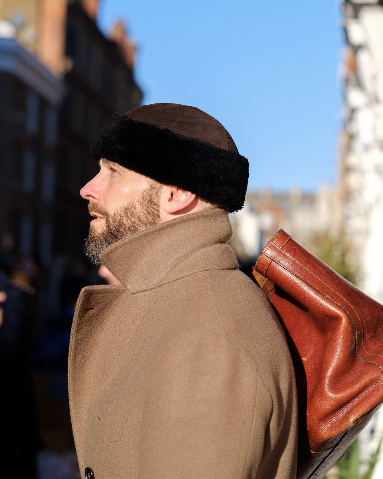 Leather hat